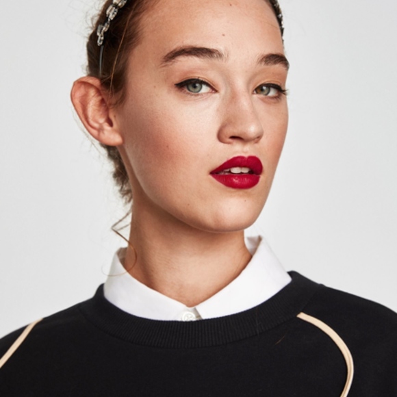 Zara Sweater long sleeves size S Black - Picture 6 of 8